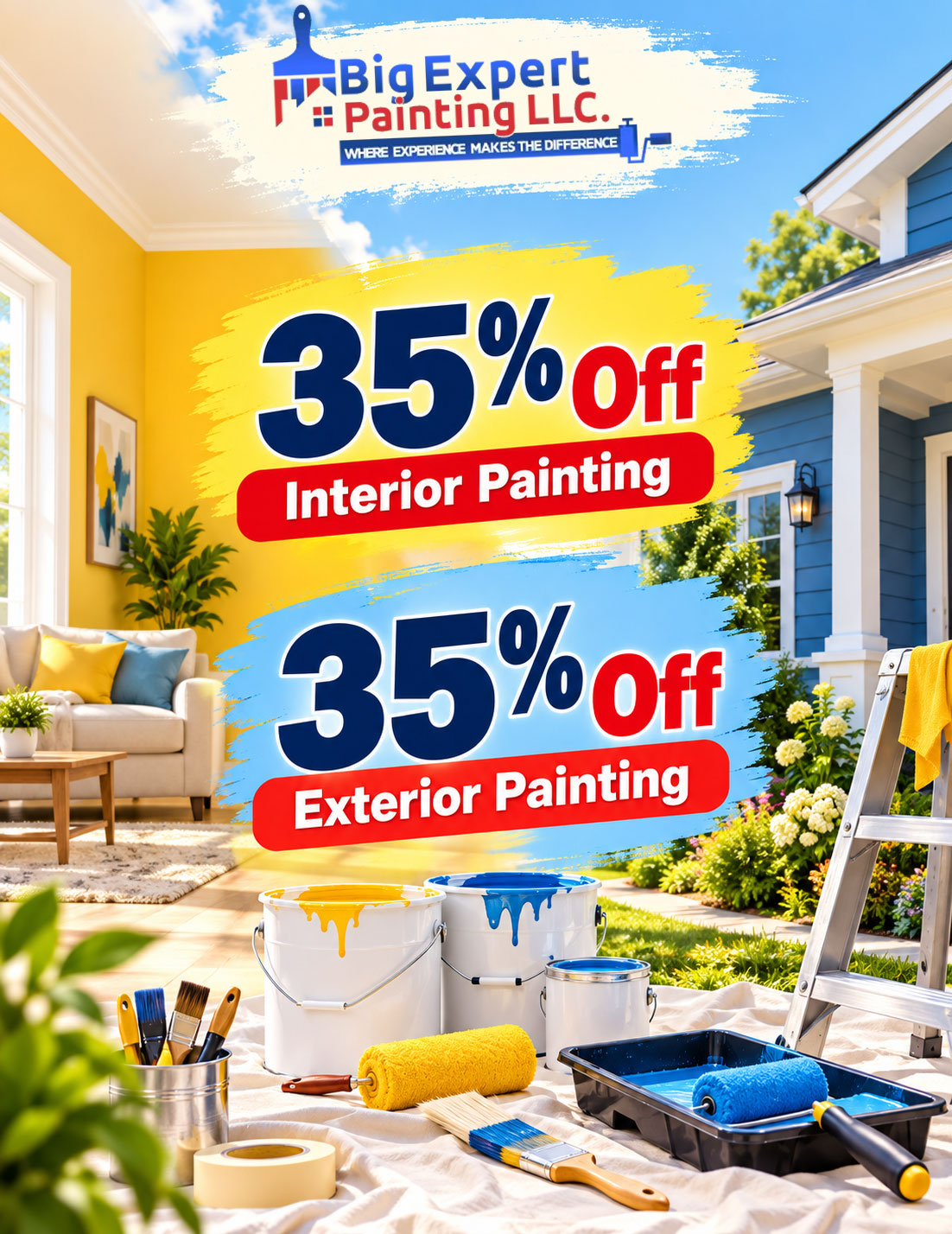 35% Off in Interior and Exterior Painting Services