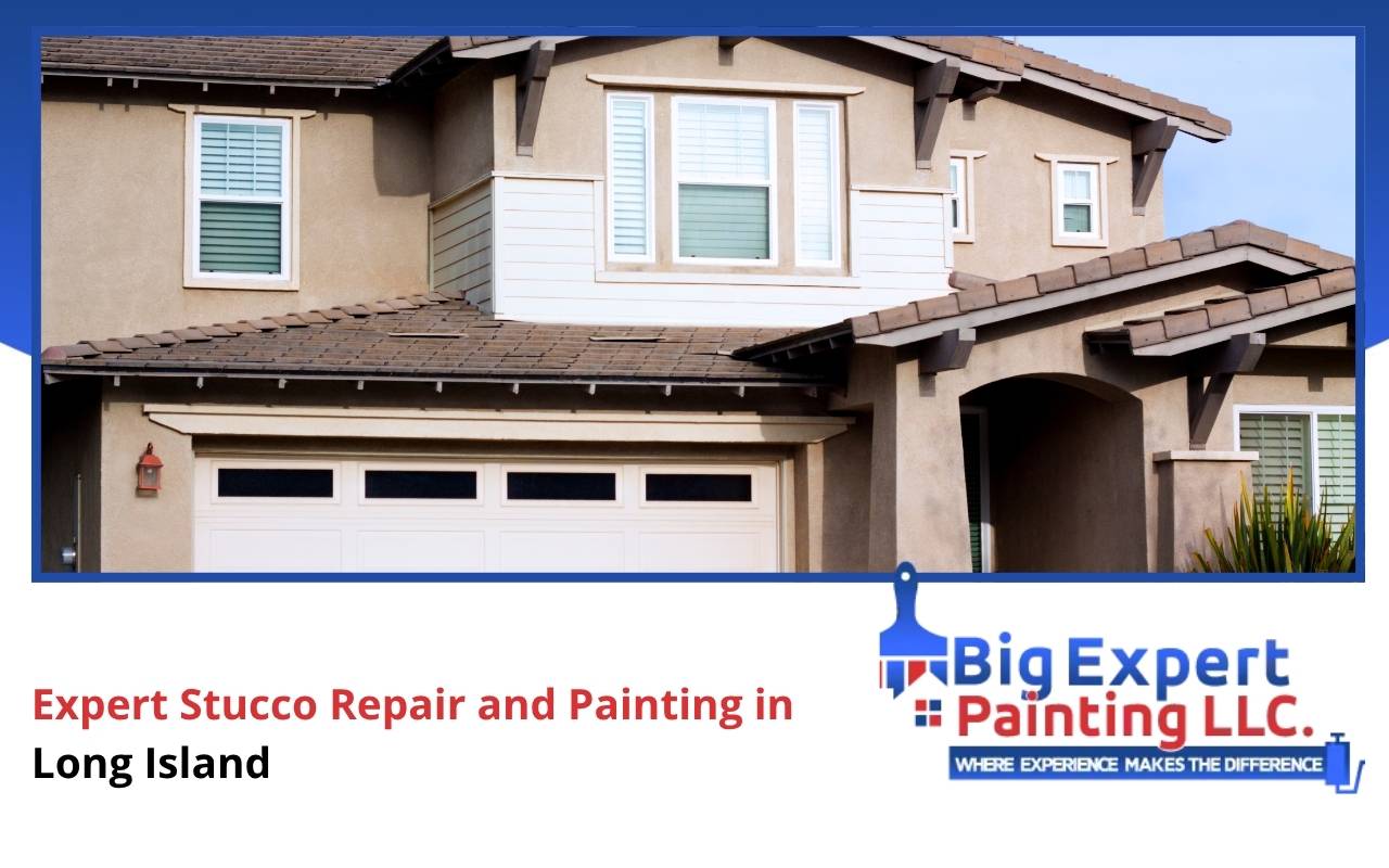 Professional stucco repair and painting Long Island
