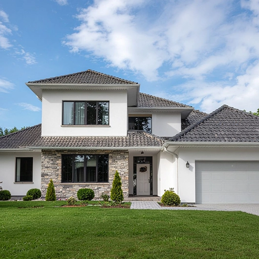 Exterior residential house painting project in Babylon NY