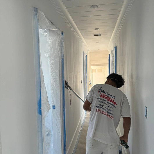 Professional painters doing interior residential painting in Long Island NY