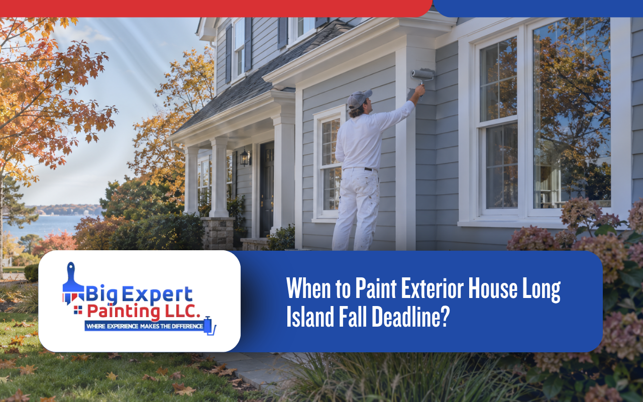 when to paint exterior house Long Island fall deadline with painted home siding