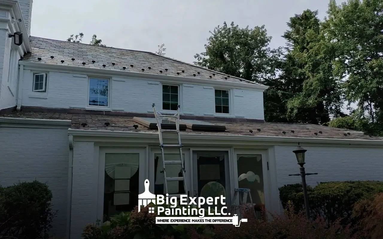 Professional residential exterior painting services creating a durable and vibrant finish for a home.