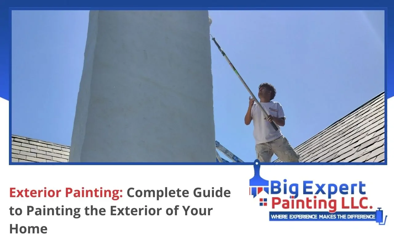 Expert painter preparing home exterior surface in Amityville, NY