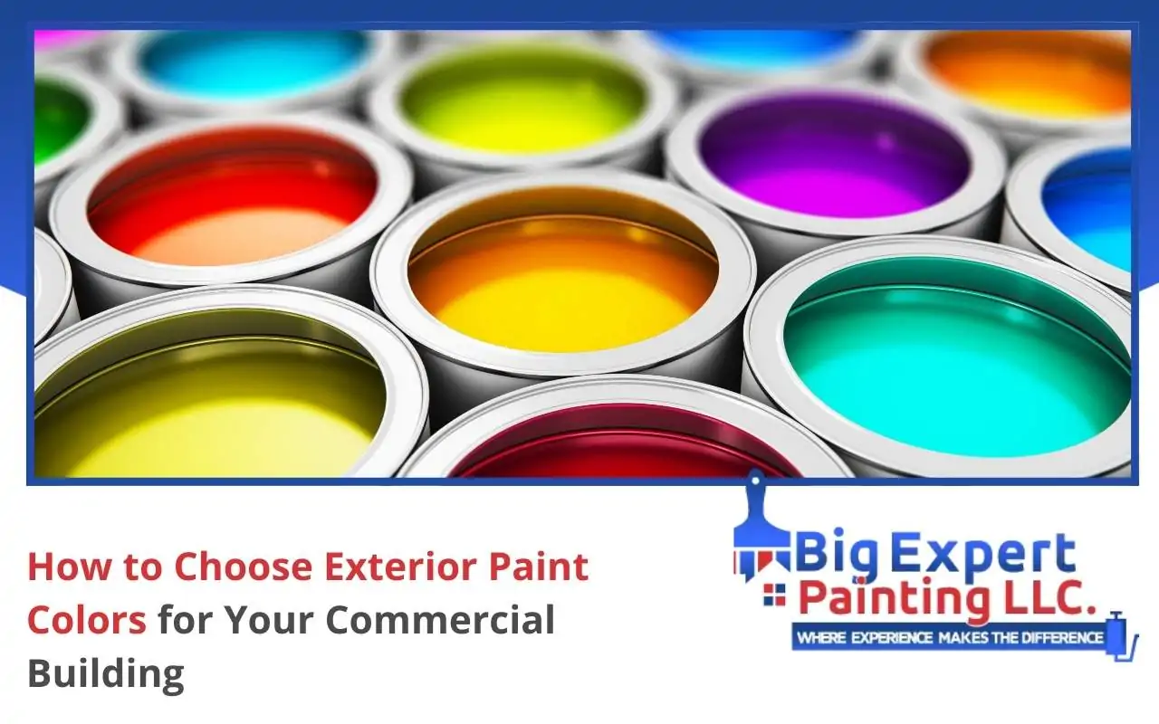 Exterior painting color options displayed in open paint cans with vibrant tones