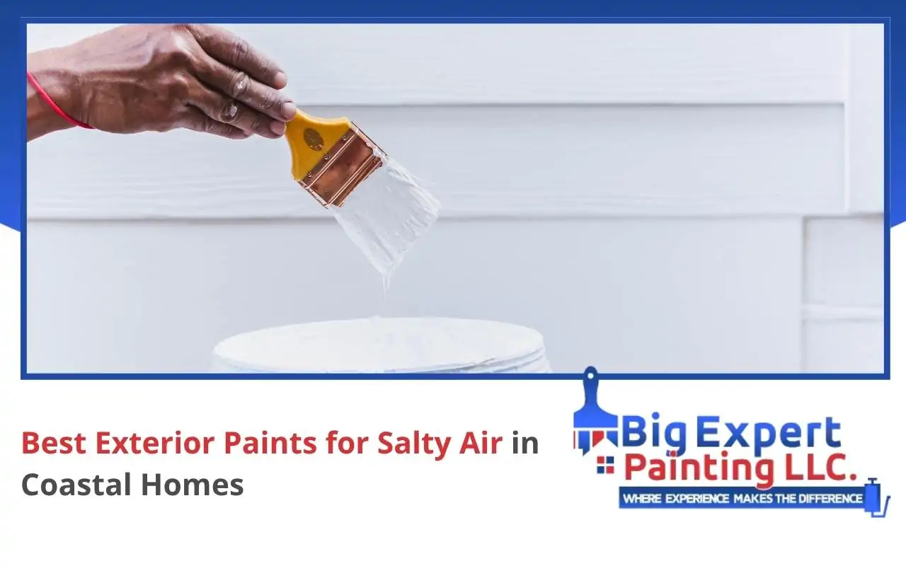 Exterior painting project on a coastal home in The Hamptons, NY