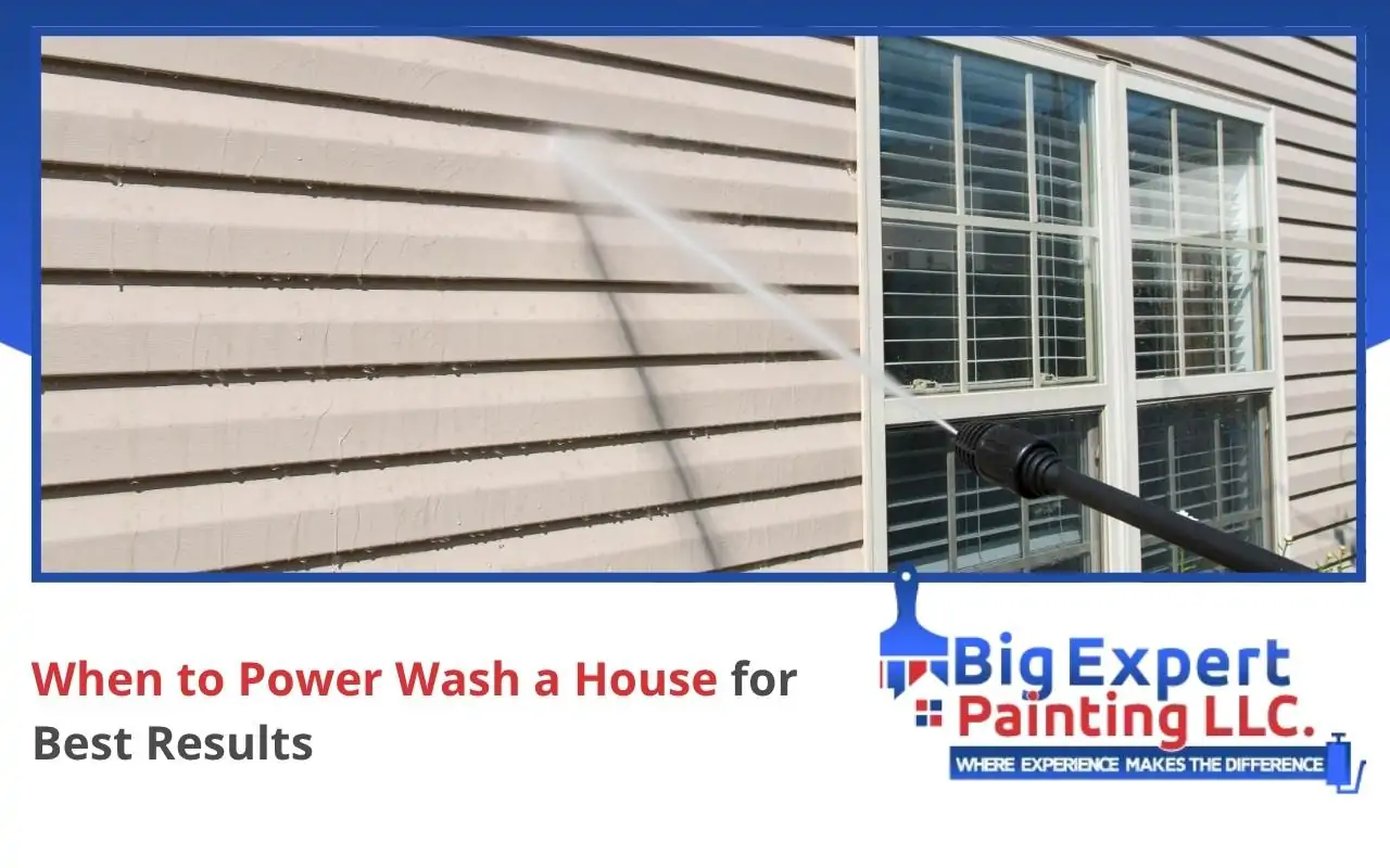 Professional power washing a Long Island home's siding