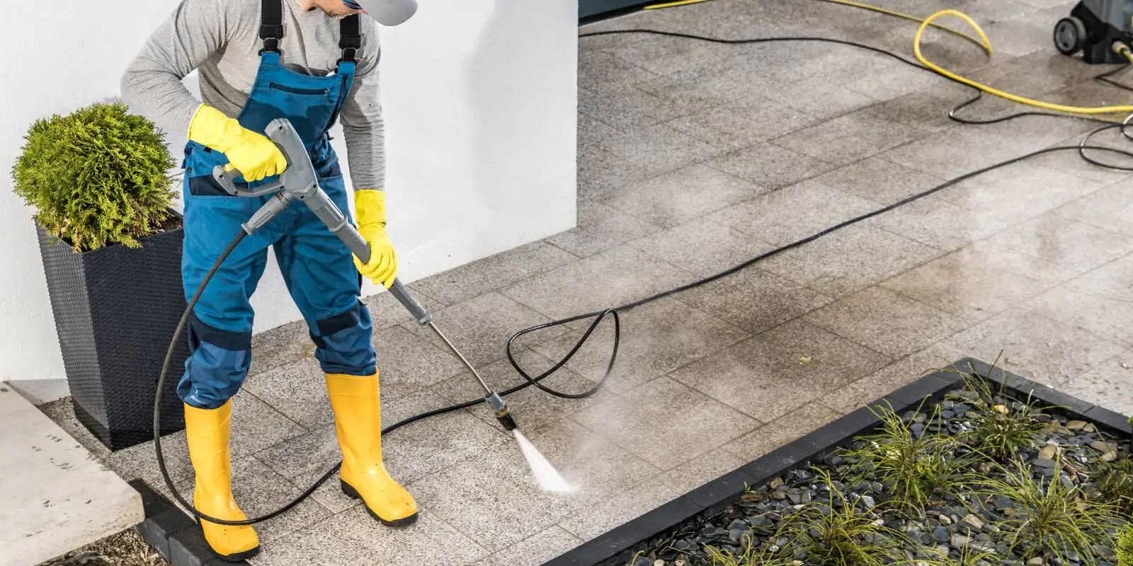 Safe pressure washing to protect exterior paint and surfaces.