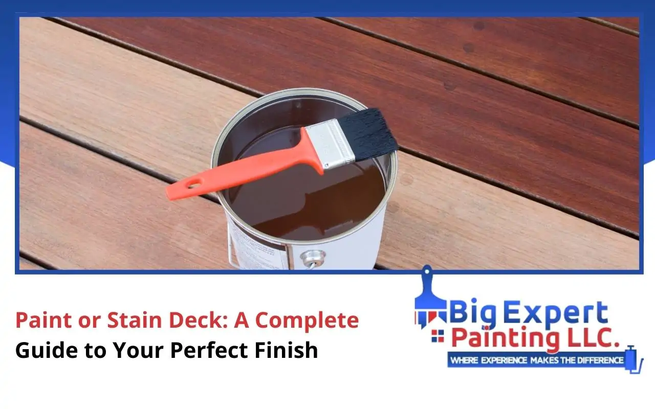 Paint or stain deck comparison