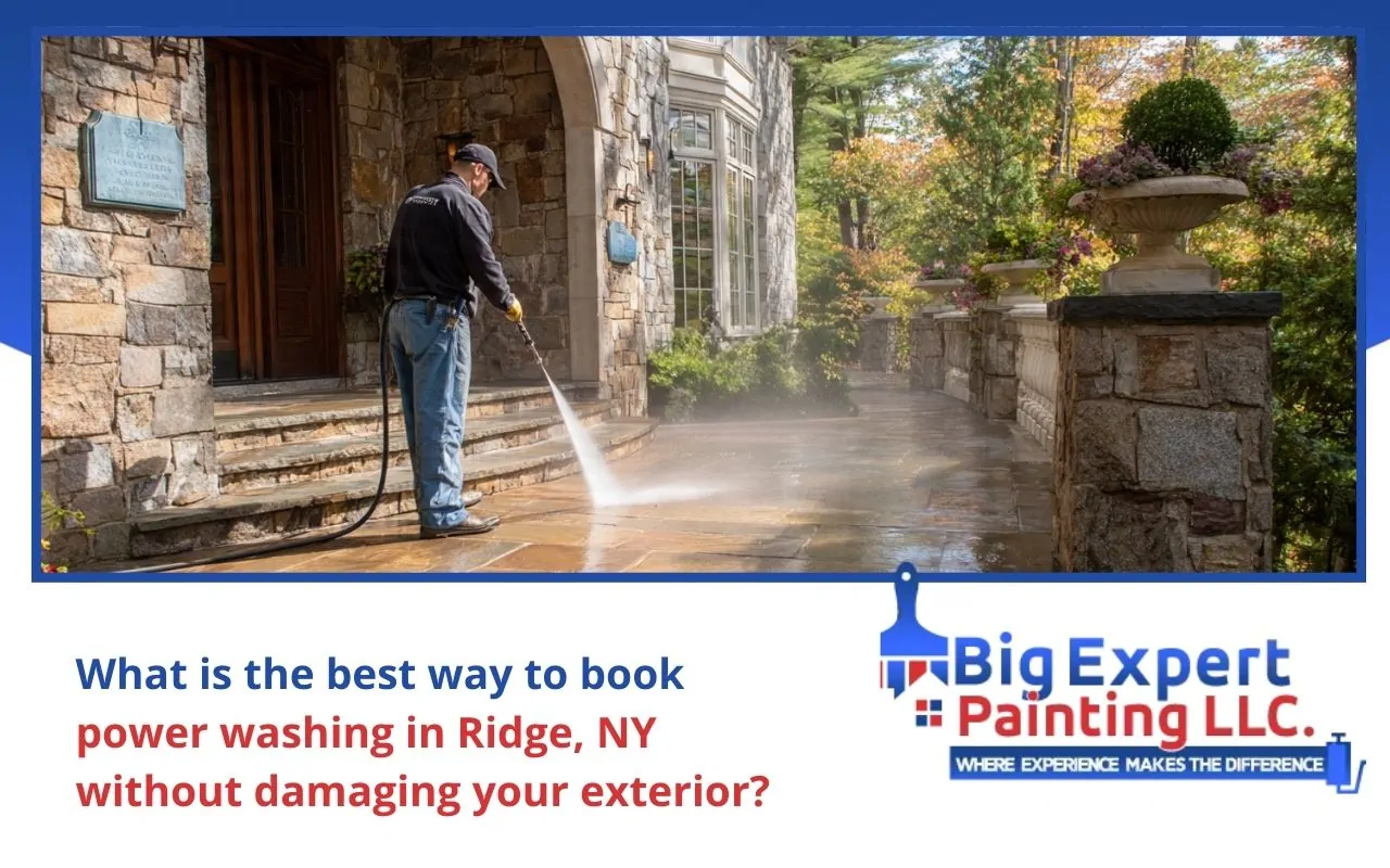 Power washing in Ridge, NY to refresh a home's exterior