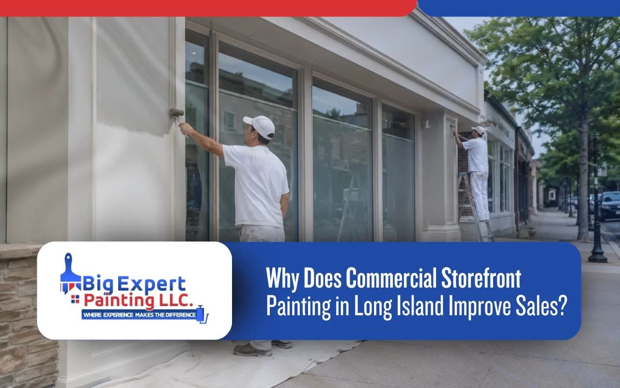 commercial storefront painting in Long Island for a refreshed retail front